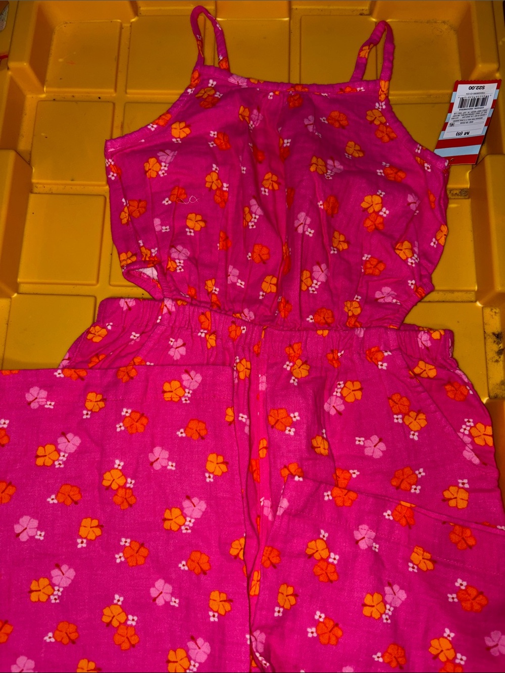 Cat & Jack Romper - Pink Hawaiian Luau Style 🌺